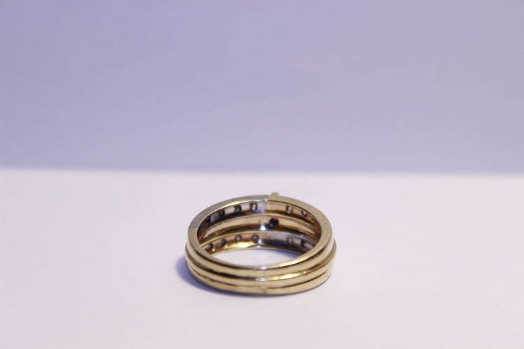 Bague 54 Bague Diamants et Rubis 58 Facettes