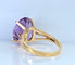 Bague 50 Bague or jaune améthyste 58 Facettes AB647
