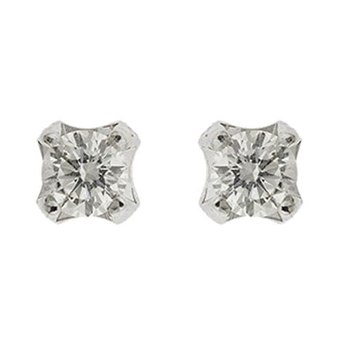 Boucles d'oreilles Boucles d'oreilles or blanc diamants 58 Facettes 36134