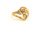 Bague 54 Bague en or jaune sertie de perles 58 Facettes 20443