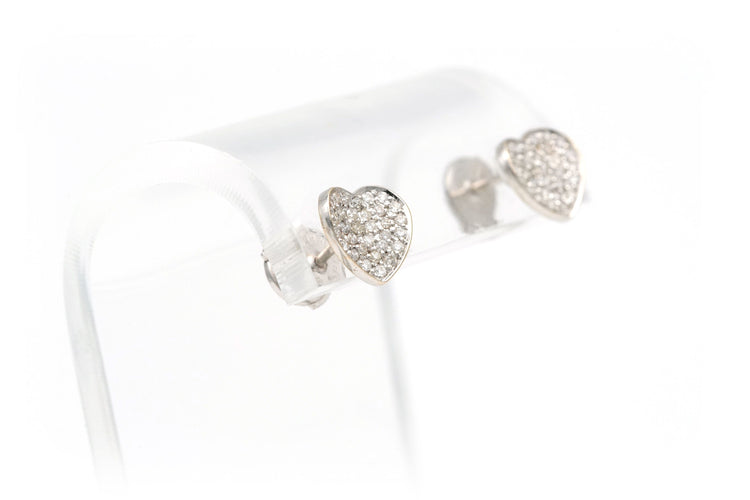 Boucles d'oreilles Boucles d'oreilles en or blanc serties de diamants 58 Facettes B539