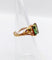 Bague 47.5 Bague art nouveau or 14k tourmaline et monture fleurie (circa 1910) 58 Facettes A06116