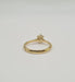 Bague 50 Solitaire or jaune serti d'un diamant taille ancienne 58 Facettes