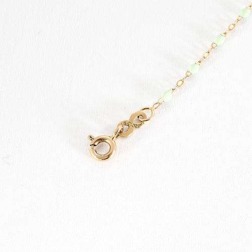 Bracelet GIGI Clozeau - Classique Gigi - Bracelet en or jaune et résine de couleur vert d'eau 58 Facettes BRI0094X4