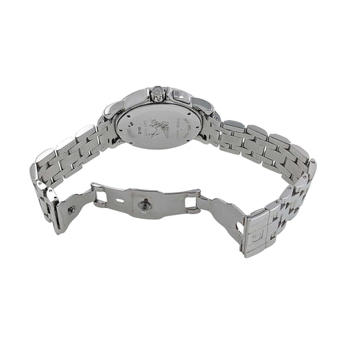 Montre Ulysse Nardin San Marco GMT + Dual Time Date 203-22 Stainless Steel Yellow Dial Automatic 58 Facettes