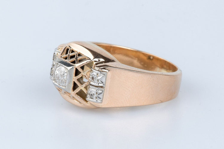 Bague 56 Bague en or rose 18 cts 58 Facettes BGTKCC870