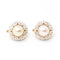 Boucles d'oreilles Boucles d'oreilles PLATIN avec perles et diamants 58 Facettes D361021JC