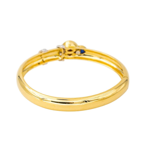 Bracelet Bracelet  Jonc Or jaune Rubis, Saphir, Diamant 58 Facettes 4423005CN