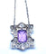 Pendentif Pendentif Platine Améthyste Diamants 58 Facettes AB109