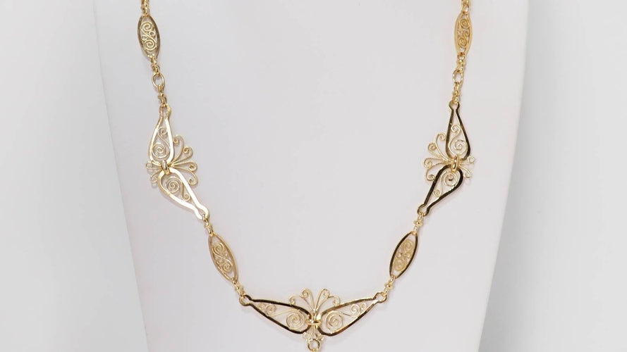 Collier Collier draperie en or jaune 58 Facettes 31915