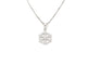 Collier en or blanc 18 carats avec pendentif flocon de neige en diamant