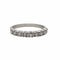 Bague 52 Bague Alliance en or blanc et diamants 58 Facettes