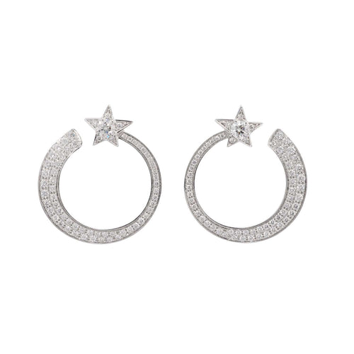 Boucles d'oreilles CHANEL - Boucles d'oreilles Chanel Comète 58 Facettes