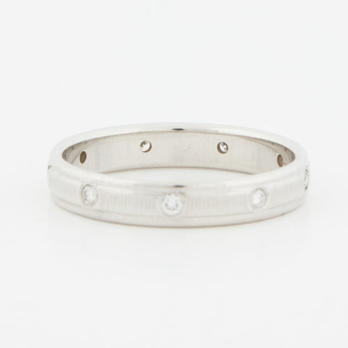 Bague 54 BAGUE DIAMANTS EN OR BLANC 18 CARATS 58 Facettes RÉF 6025/18