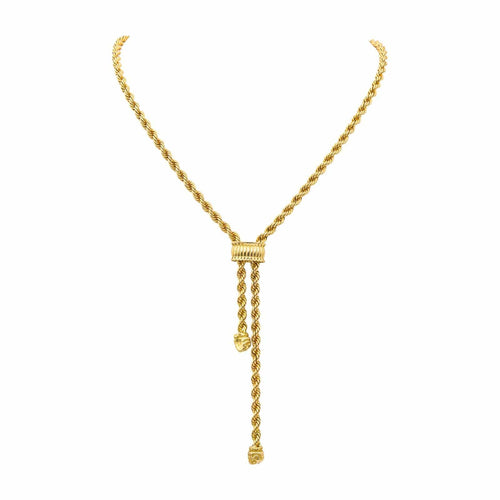 Négligé halskæde i guld 