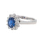 Bague 54 Bague Pompadour Or blanc Saphir, Diamant 58 Facettes 3455900CN