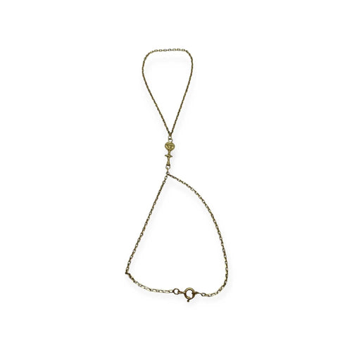 Bracelet Bracelet de main maille forçat en or jaune 585/750 58 Facettes 330089755