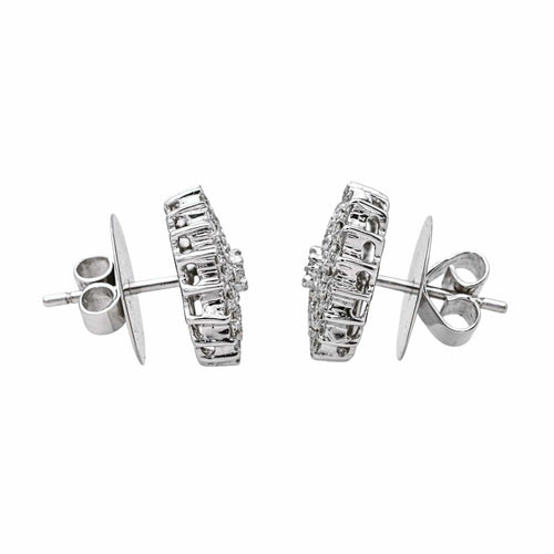 Boucles d'oreilles Boucles d'oreilles Or blanc Diamant 58 Facettes 3970467CN