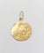 Pendentif Médaille antique or rose 18k angelot (circa 1924) 58 Facettes A06135