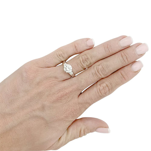 Bague 50 Solitaire en platine, diamant 1,82 carat 58 Facettes 31889