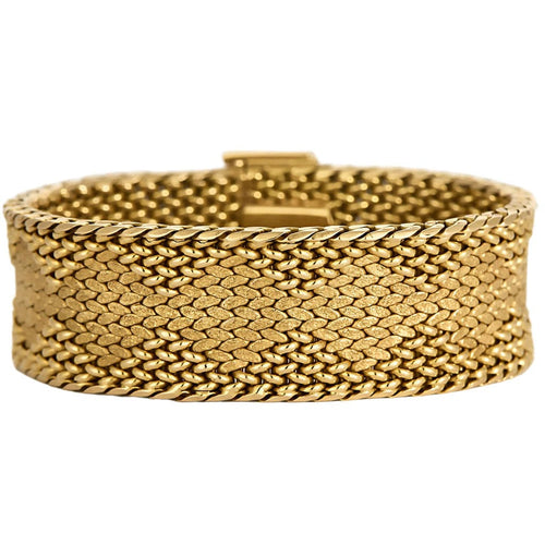 Bracelet Bracelet en or jaune à maille polonaise 58 Facettes POI0357