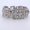 Pulseira estilo Art Deco em Platina e diamantes 