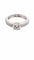 Bague 52 Solitaire en diamants sur monture or blanc 18 carats 58 Facettes