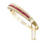 Bracelet La majesté des rubis victoriens : un bracelet antique 58 Facettes 21273-0596