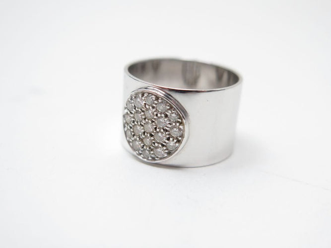 Bague 51 bague DINH VAN anthea gm t51 en or blanc 18k 6.2gr 19 diamants 0.39ct 58 Facettes 271709