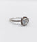 Bague solitaire or blanc, diamant 0,98 carat et certifcat AIG 58 Facettes A06225