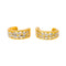 Boucles d'oreilles Boucles d'oreilles Demi créoles Or jaune, Or blanc Diamant 58 Facettes 4282965CN
