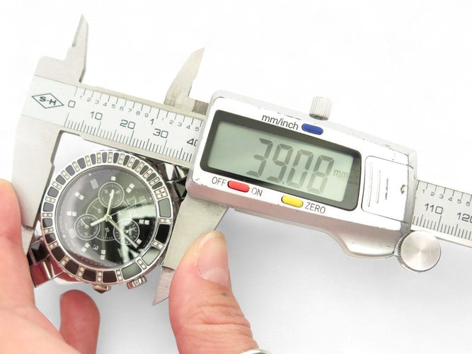 Montre montre CHRISTIAN DIOR cristal cd11431e-y 39 mm diamants chronographe 58 Facettes 270228