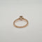 Bague 53 Bague solitaire or rose sertie d'un diamant 58 Facettes