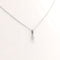 Collier Collier en or blanc serti d'un diamant de 0.15 carat 58 Facettes