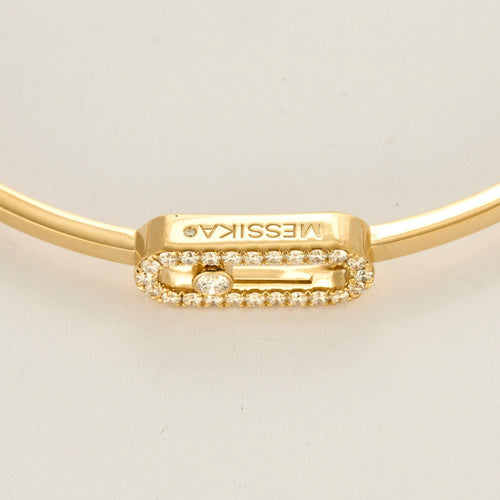 Bracelet Messika - Bracelet Jonc flex pavé Move Uno MM en or jaune et diamants 58 Facettes 58FC27