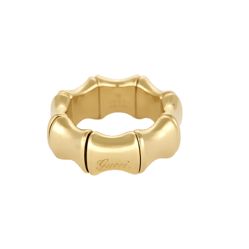 Bague 53 GUCCI - Bamboo - Bague en or jaune 58 Facettes COL3555