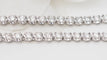 Collier 44.5 Collier rivière en or blanc et diamants 58 Facettes 32532