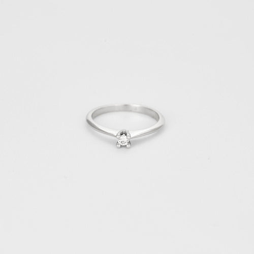 Bague Solitaire or blanc Diamant 58 Facettes LP1068/12