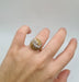 Bague 53 Bague or jaune sertie de diamants 58 Facettes