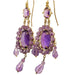 Boucles d'oreilles Antique amethyst gold earrings 58 Facettes 7622