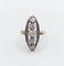 Bague 51 Bague marquise ancienne or jaune et platine, diamants (circa 1900) 58 Facettes A04975