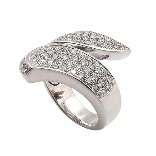 Bague 55 Bague en or blanc & diamants 58 Facettes
