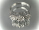 Bague 60 Bague trio de fleurs or blanc diamants 58 Facettes
