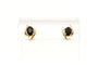 Boucles d'oreilles Boucles d'oreilles contemporaine en or jaune 18 carats serties de saphirs 58 Facettes B669
