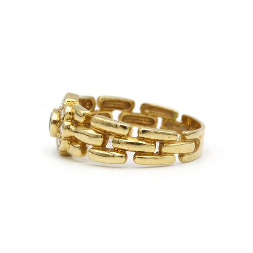 Bague 55 Bague - Or, Diamants & Emeraude 58 Facettes 250063R