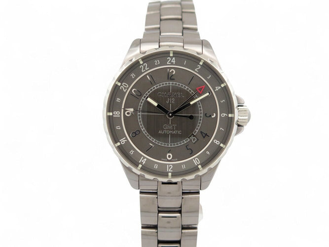 montre CHANEL j12 gmt h3099 en ceramique de titane 41mm chronomatic 58 Facettes 269992