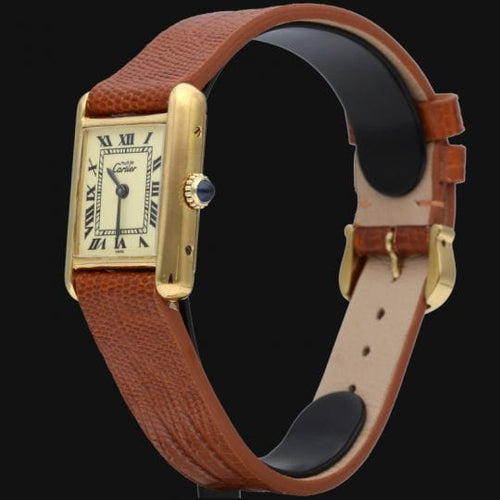 Cartier Vis Tank Forgylt sølv 