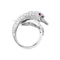 Bague 51 Bague Boucheron, "Animaux de Collection : "Cypris, le Cygne", or blanc, diamants, rubis. 58 Facettes 34865