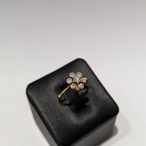 Bague 53 Bague or jaune diamant 58 Facettes