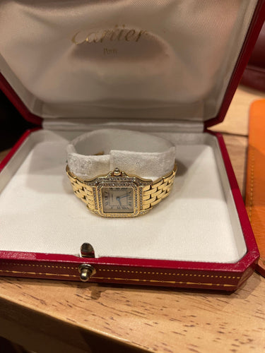 Montre CARTIER - Montre Panthère or jaune & diamants 58 Facettes
